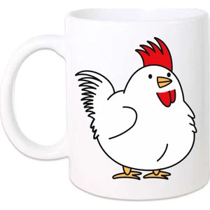 Kuş Arkadaşım Horoz&tavuk Kupa Beyaz