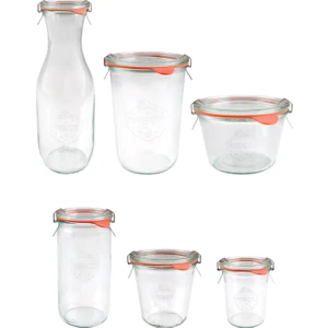 6'lı Cam Kavanoz Seti