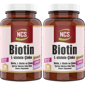Biotin L-Sistein Zinc 60 Tablet 2'li