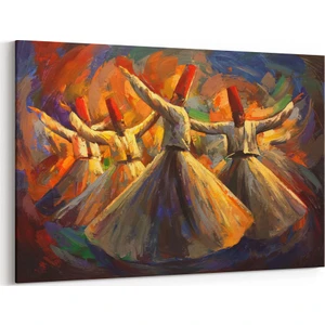 Yağlı Boya Görünümlü Semazen Tablosu