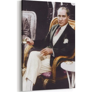 Atatürk ve Kahve Kanvas Tablo Tablosu