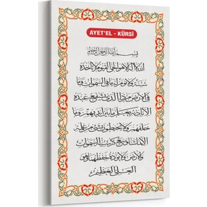 Ayetel Kürsi Tablosu