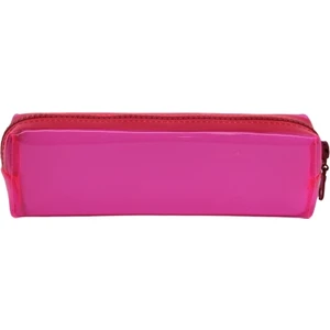 Neon Renkli Şeffaf Kalemlik Pembe