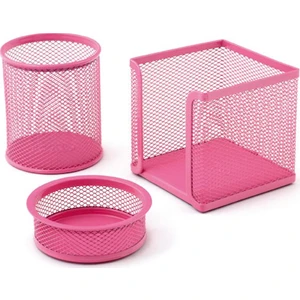 Inox File Ofis Seti Pembe 3'lü