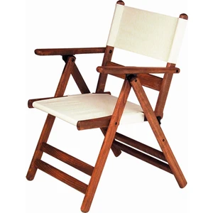 Ahşap Bahçe Balkon Mutfak Sandalyesi -Marmaris PVC Katlanabilir