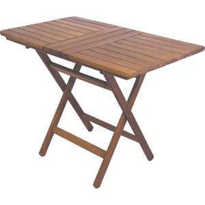 Ahşap Bahçe Balkon Mutfak Masası -Kaş Katlanabilir 60x100