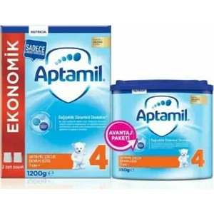 4 1200 gr + Aptamil 4 Çocuk Devam Sütü 350 gr