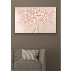 Hediyeler Kapında  Pudra Gelincik Duvar Kanvas Tablo 50 x 70 cm