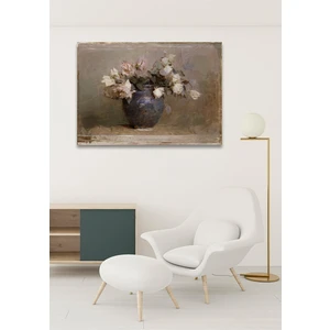 Hediyeler Kapında  Solgun Güller Duvar Kanvas Tablo 50 x 70 cm