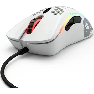 Model D Kablolu Mat Beyaz Orta/Küçük El RGB Oyuncu Mouse GLO-MS-DM-MW