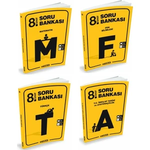 Hız Yayınları 8. Sınıf Soru Bankası Seti - 4 Kitap - M-T-F-I