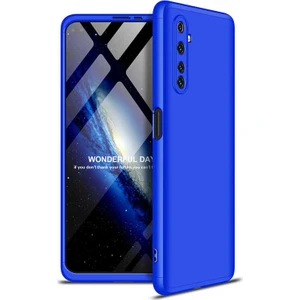 Realme 6 Pro Kılıf 3 Parça 360 Soft Hard Koruma Ays Mavi