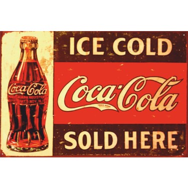 Hayat Poster Coca Cola Retro Vintage Ahşap Poster Fiyatı