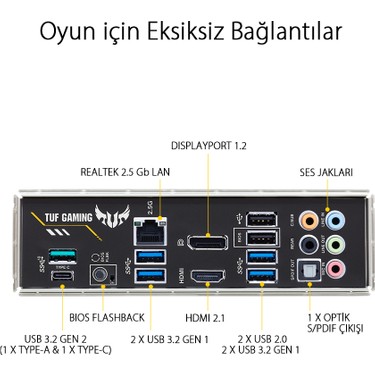 Asus Tuf Gamıng B550-Plus Amd B550 Am4 DDR4 4400 Dp Hdmı Fiyatı