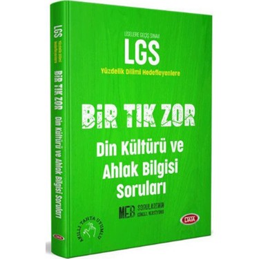 Data Yayınları LGS 8. Sınıf Bir Tık Zor Din Kültürü ve Ahlak Kitabı