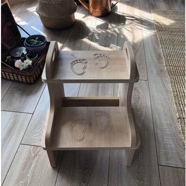 Mionte Ahsap Montessori Tabure Cocuk Banyo Wc Merdiven Fiyati