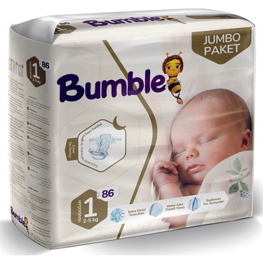 bumble bebek bezi 1 beden 86 li jumbo paket fiyati