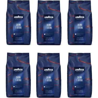 Lavazza Espresso Crema E Aroma Çekirdek Kahve 1 kg 6'lı