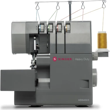Singer Sınger Overlok Makinesi HD0405S Manuel Kullanım için 4 İplik ile Metal Çalışma