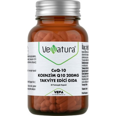 Venatura Koenzim Q10 200 mg 30 Yumuşak Kapsül Fiyatı