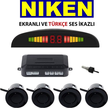 niken turkce konusan 4 lu park sensoru 12v led gostergeli fiyati