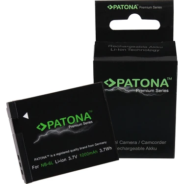 PATONA 2x Batteria di ricambio per Canon NB-6L 800mAh 3.7V compatibile con Canon Digital Ixus 85 95 105 200 300 PowerShot D20 S90 S95 S120 SX240 SX260 SX530 SX540 SX610 SX700 ELPH 500 NB6L