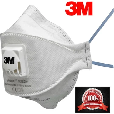 3M 9322 Aura Ffp2  Ventilli Solunum Koruyucu Maske- 1-