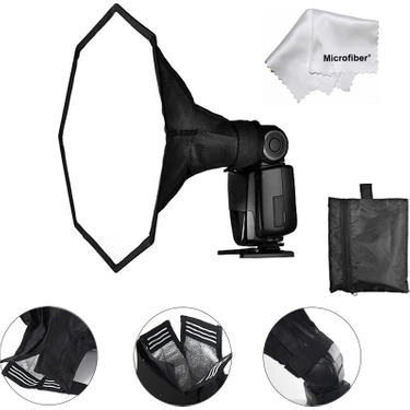 Tianya Tüm Tepe Kafa Flaşları İçin 30 cm Octagon Softbox