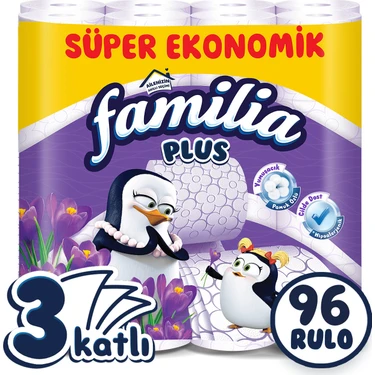 Familia Plus Parfümlü Tuvalet Kağıdı 96 Rulo (32 Rulo x 3