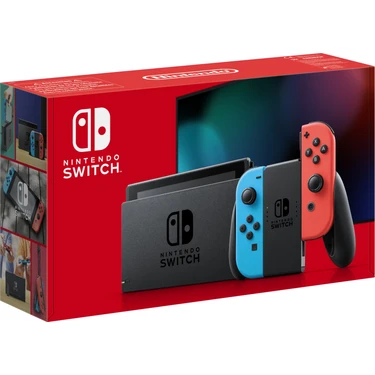 Nintendo Switch Konsol Neon Red Blue Joy / Con  - Yeni V2