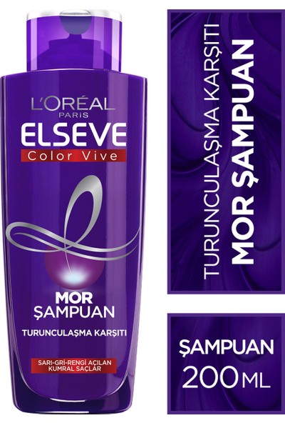 L'Oréal Paris Elseve Mor Şampuan Turunculaşma Karşıtı