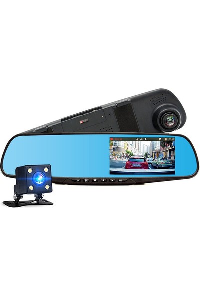 Mobitell İç Dikiz Ayna Full HD Geri Görüş Kameralı Sensörlü 4.3"