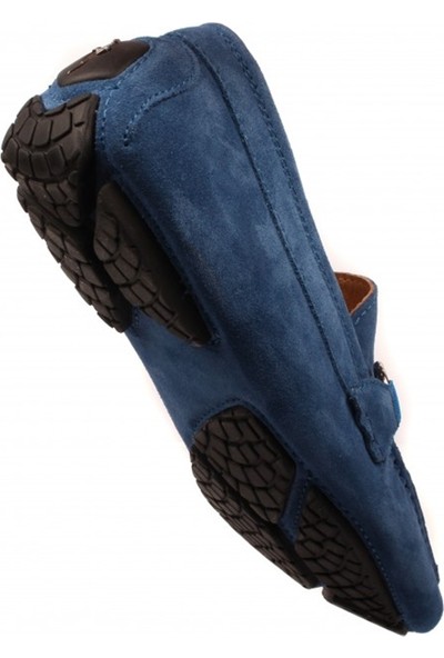 Cesare Paciotti Erkek Loafer Ayakkabı Mavi Hhmu4