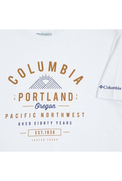 Columbia Vertical Branded Ss Erkek T-Shirt CS0082
