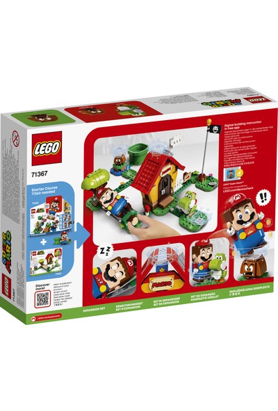 LEGO® Super Mario™ 71367 Mario’nun Evi ve Yoshi Ek Macera Seti Yapım Seti Yaratıcı Çocuklar için Koleksiyonluk Oyuncak