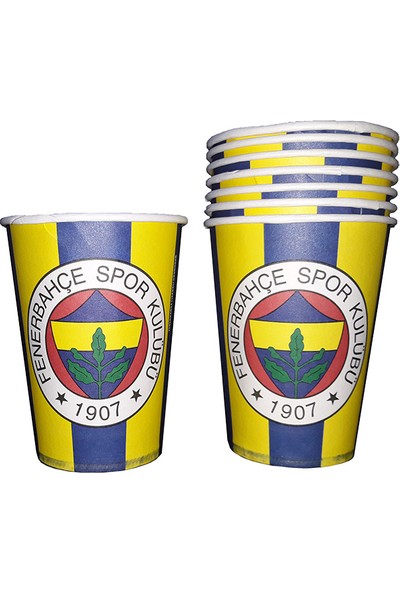 Crv Fenerbahçe Baskılı Karton Bardak 8 Adet