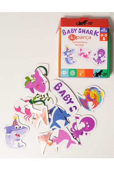 Minibon Baby Shark 8'li Oyuncak Seti
