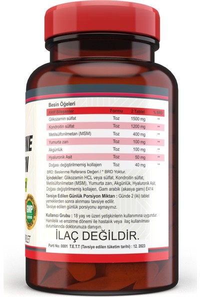 Nevfix Glucosamine Chondroitin Msm 120 Tablet x 3 Kutu 360 Tablet