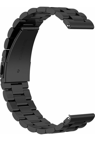 Kny Samsung Galaxy Watch Active 2 (20 mm) Klasik Model Metal Kayış-Kordon