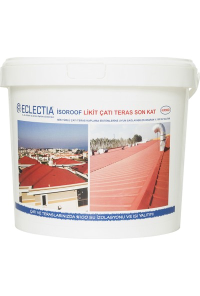 Eclectia Isoroof Likit Çatı Teras Son Kat 18 kg Kırmızı