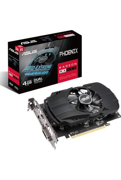 Asus Radeon RX 550 4GB 128Bit GDDR5 (DX12) PCI-Express 3.0 Ekran Kartı (PH-RX550-4G-EVO)