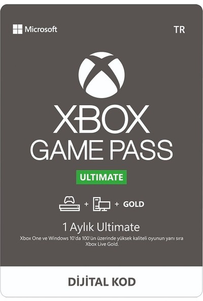 Xbox Game Pass Ultimate 1 Aylık
