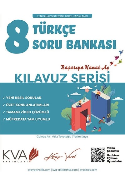 Koray Varol Akademi 8.sınıf Kılavuz Serisi Türkçe Soru Bankası