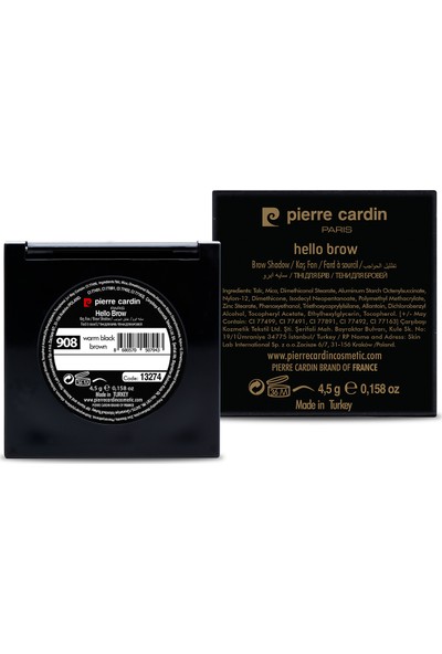 Pierre Cardin Hello Brow Powder Kaş Farı - Warm Black Brown