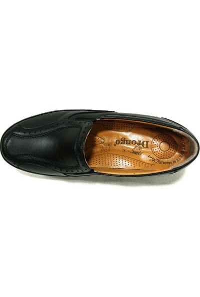 Drongo 165 Siyah Deri Anatomik Comfort Kadın Ayakkabı