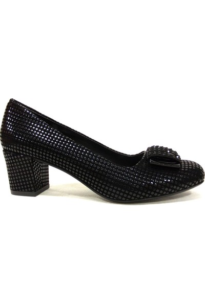 Şener 910 Siyah Topuklu Kadın Ayakkabı