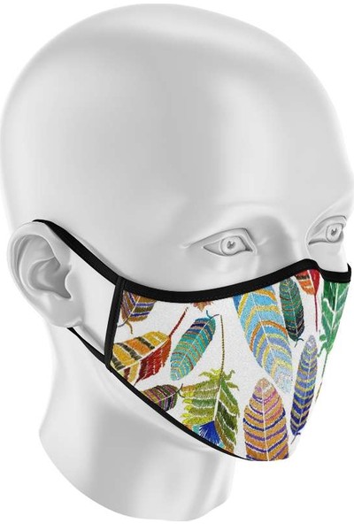 İpeks Unisex Yıkanabilir Kumaş Maske Tüy