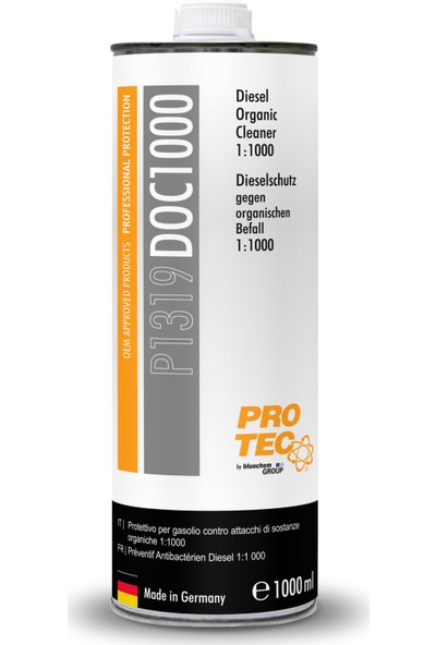 Protec Dizel Organik Temizleme 1LT Temizleyici Katkısı
