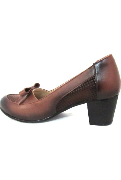 Örnek Taba Topuklu Kadın Ayakkabı