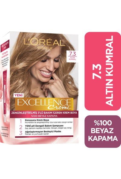 L'oréal Paris Excellence Creme Saç Boyası 7.3 Altın Kumral